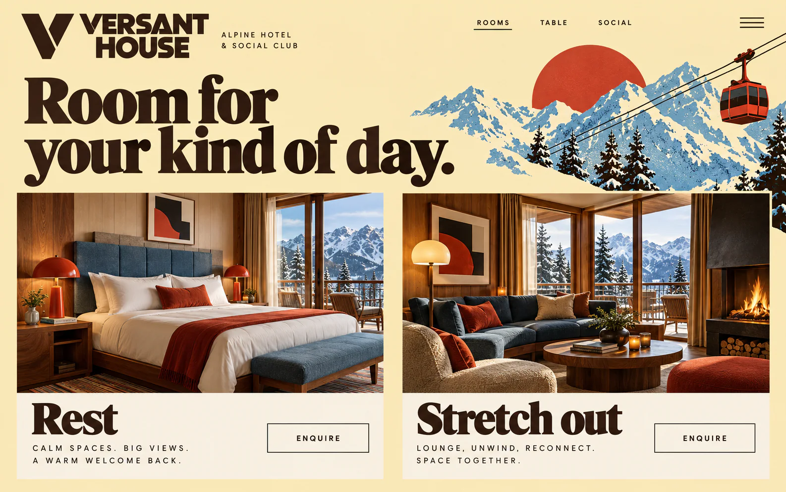 VERSANT HOUSE · The next step · concept mockup