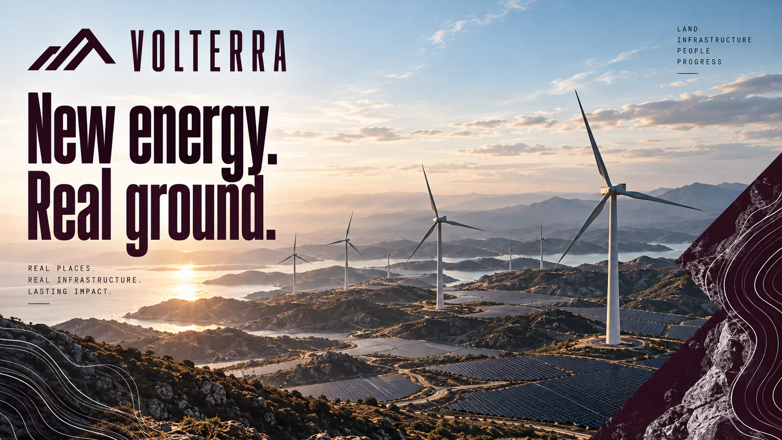 VOLTERRA · Energy infrastructure that respects the ground it stands on.