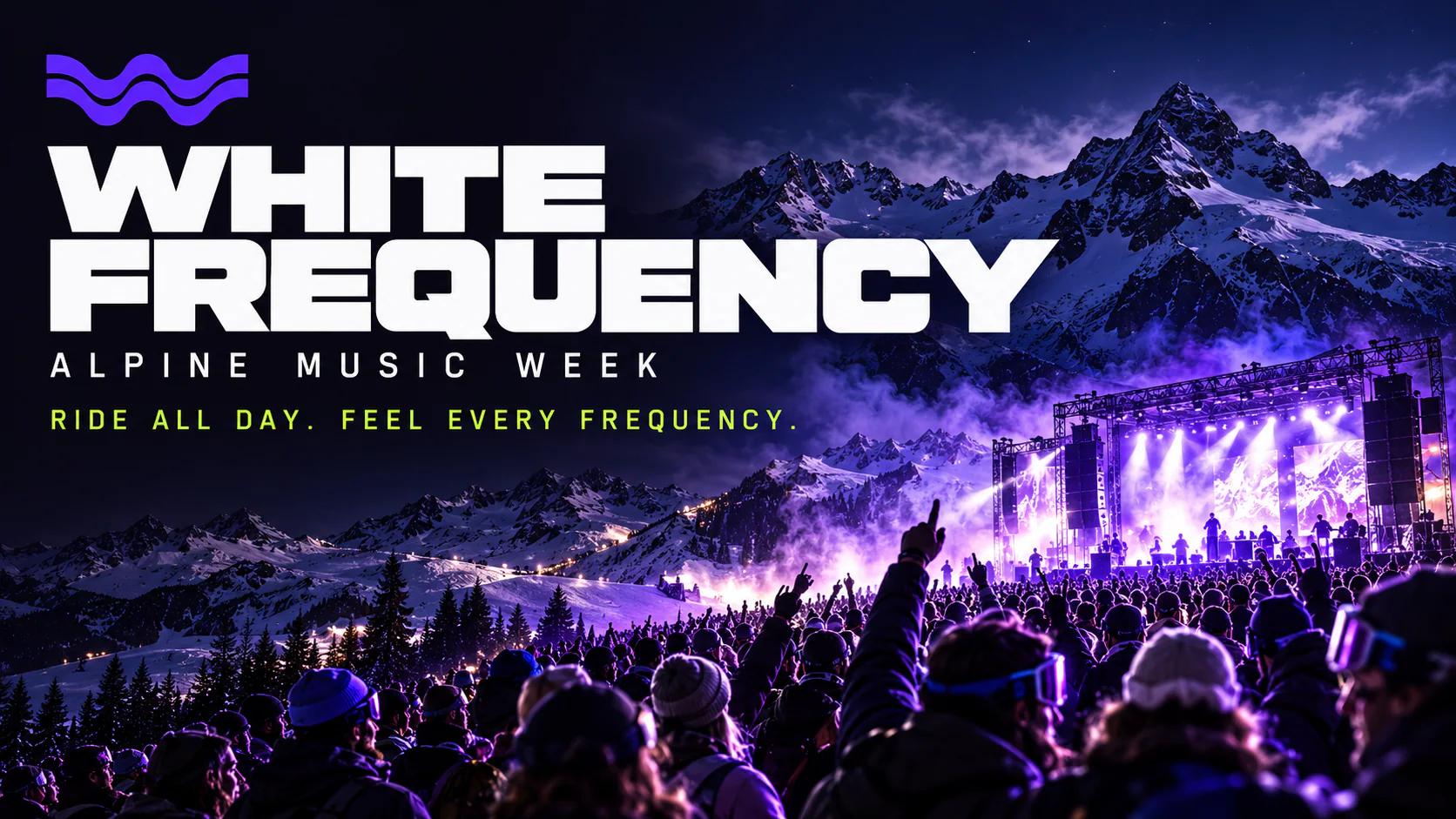 WHITE FREQUENCY · Mountain first. Music next.